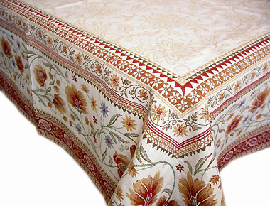 French Jacquard Tablecloth DECO (SILLANS) - Click Image to Close